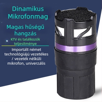 Hang- és videó kiegészítők - Whale sound Jy-41512 dinamikus mikrofonfej, anti-feedback, nagy érzékenység, kód 125646165