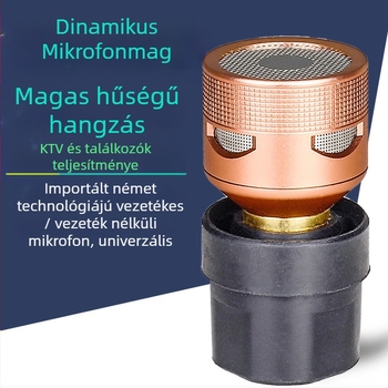 Hang- és videó kiegészítők - Whale sound Jy-41512 dinamikus mikrofonfej, anti-feedback, nagy érzékenység, kód 125646165