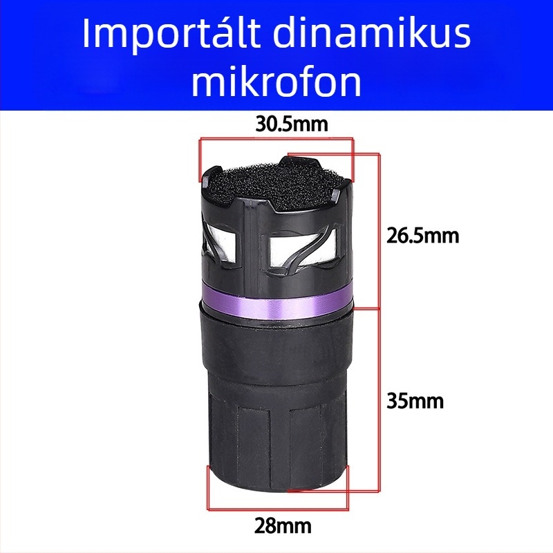 Hang- és videó kiegészítők - Whale sound Jy-41512 dinamikus mikrofonfej, anti-feedback, nagy érzékenység, kód 125646165