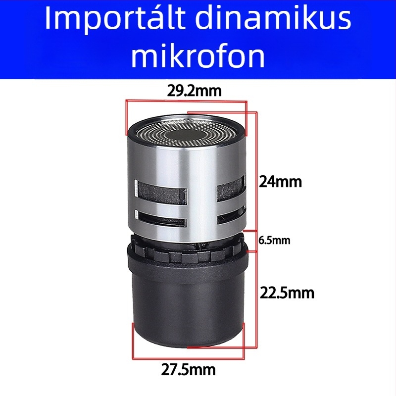 Hang- és videó kiegészítők - Whale sound Jy-41512 dinamikus mikrofonfej, anti-feedback, nagy érzékenység, kód 125646165