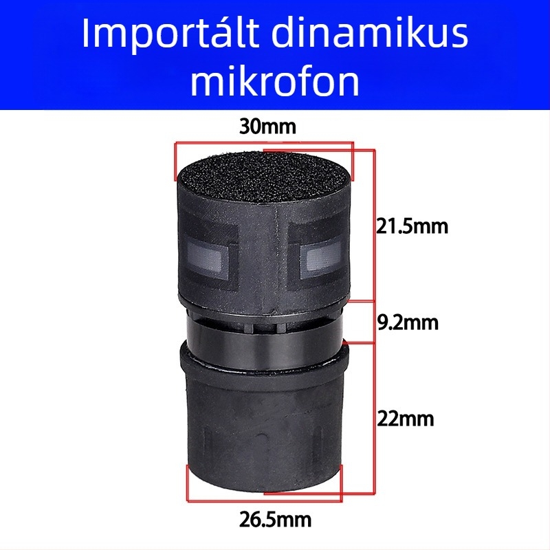 Hang- és videó kiegészítők - Whale sound Jy-41512 dinamikus mikrofonfej, anti-feedback, nagy érzékenység, kód 125646165