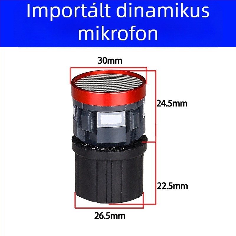 Hang- és videó kiegészítők - Whale sound Jy-41512 dinamikus mikrofonfej, anti-feedback, nagy érzékenység, kód 125646165