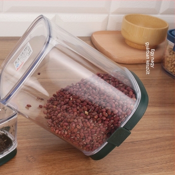 Nedvességálló négyszögletes műanyag tároló konyhára, frissességmegőrző üveg, 300 ml alatt, anyag: selyemvirág