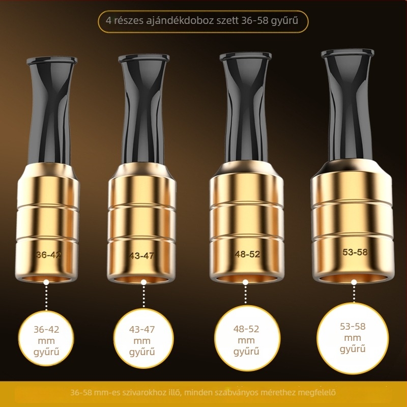 Alumínium szivar szájrésze, 4 részes ajándékdobozos készlet, könnyed luxus stílus, új kínai stílus, testreszabható