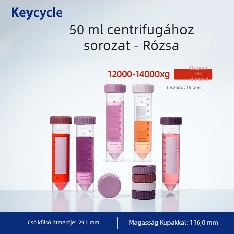 Kakashi PP műanyag zárt laboratóriumi csövek – élelmiszer-minőségű – kávébabok, tejpor és tabletták tárolására