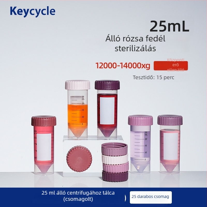 Kakashi PP műanyag zárt laboratóriumi csövek – élelmiszer-minőségű – kávébabok, tejpor és tabletták tárolására