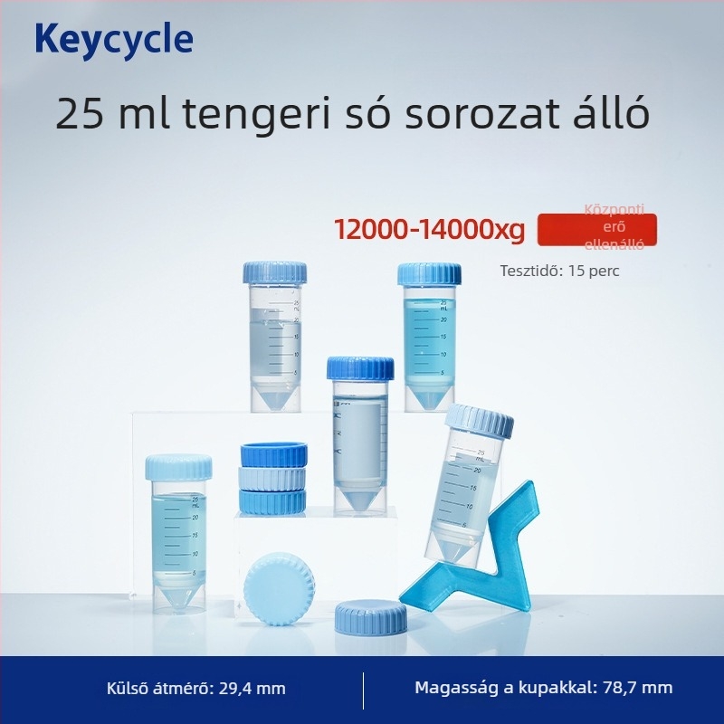 Kakashi PP műanyag zárt laboratóriumi csövek – élelmiszer-minőségű – kávébabok, tejpor és tabletták tárolására