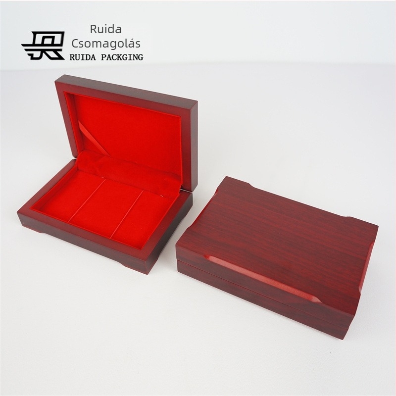 Fából készült ajándéktálca aranyrúdokhoz, fiberboard szerkezet, bronz-ezüst befejezés, flanel bélés, logónyomtatás elérhető