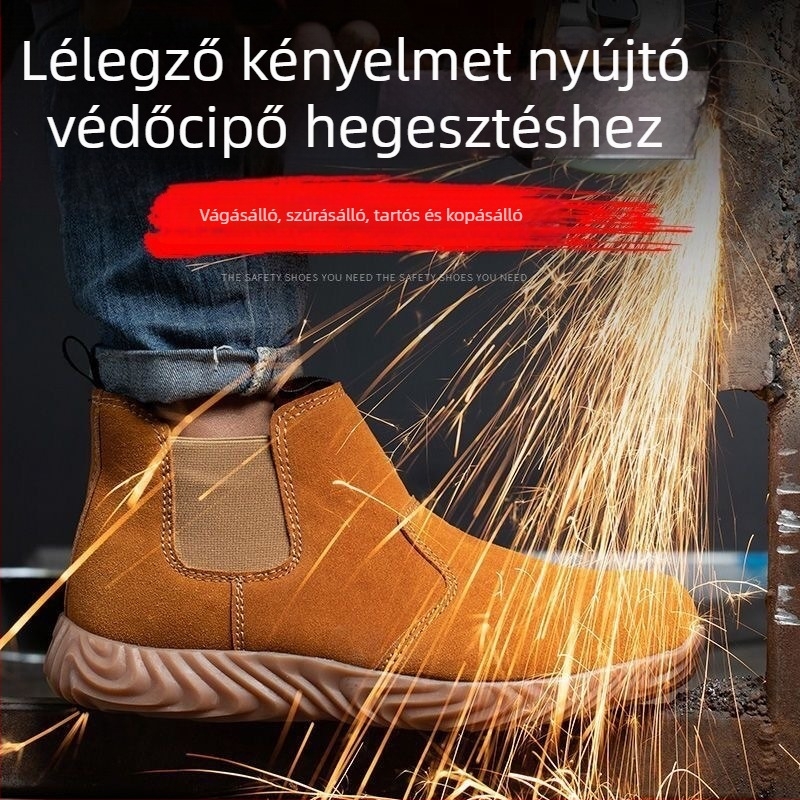 Ötvösök biztonsági cipői (vasbetétes orrvédő, ütésálló, perforációálló, csúszásmentes, hőálló)