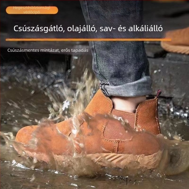 Ötvösök biztonsági cipői (vasbetétes orrvédő, ütésálló, perforációálló, csúszásmentes, hőálló)