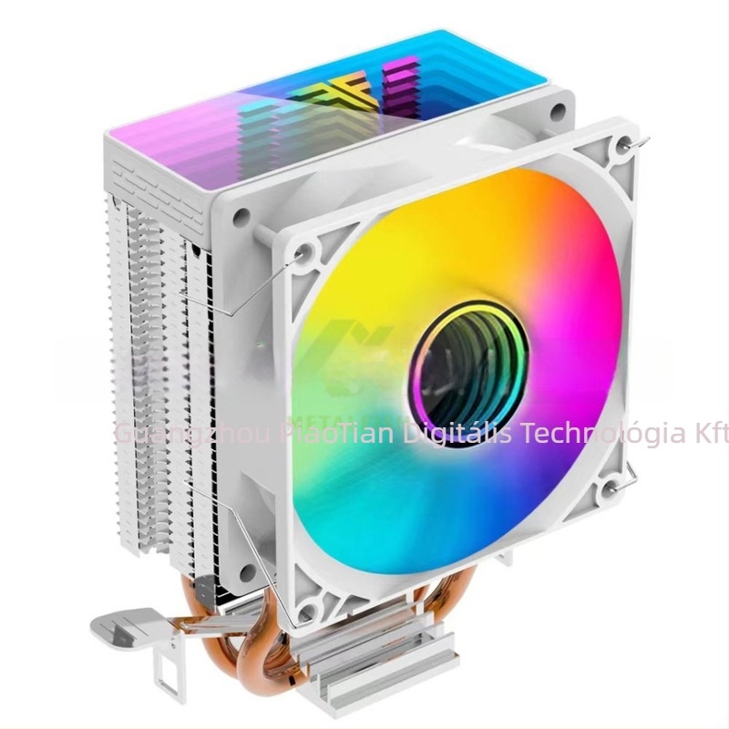 CPU hűtő 6 hőcsővel, réz- és alumínium konstrukció, levegőhűtés, 1800 RPM