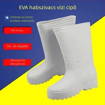 Uniszex EVA habból készült vízicipő — magas szárú, vízálló és olajálló, őszi–téli használatra