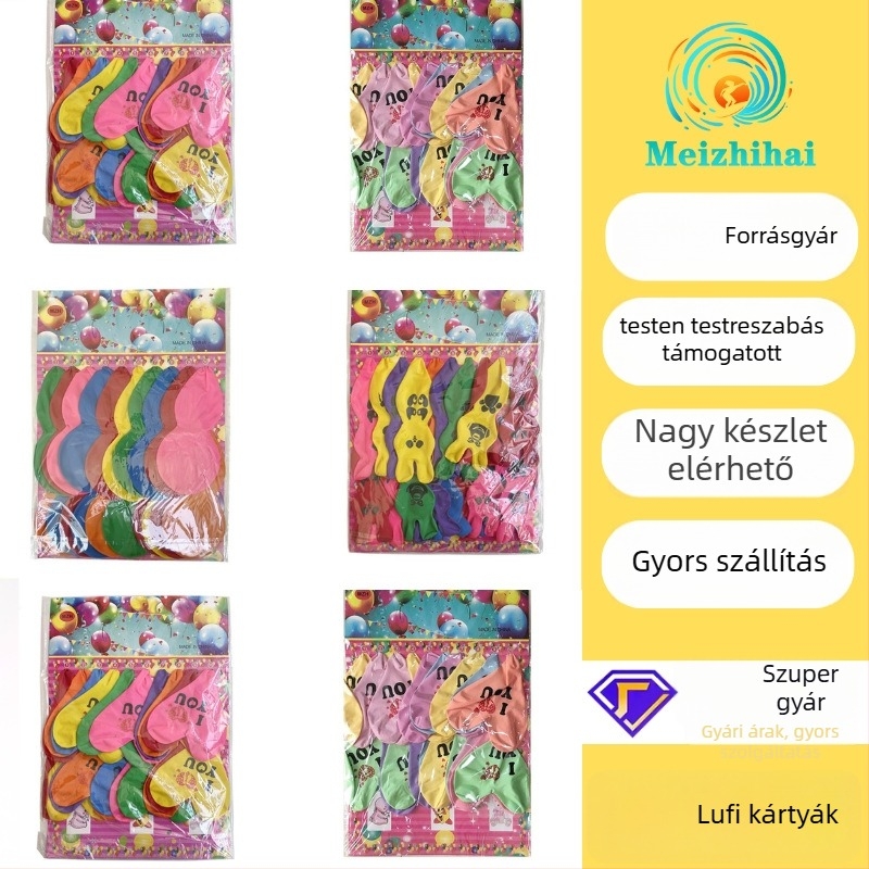 Lufi karikatúra állat formában – latex, játék lufi, márka meizhihai