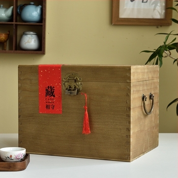 CD0410 Bambuszból készült tea tároló doboz, testreszabható logó nyomtatás, Pu-erh, fekete és fehér tea számára