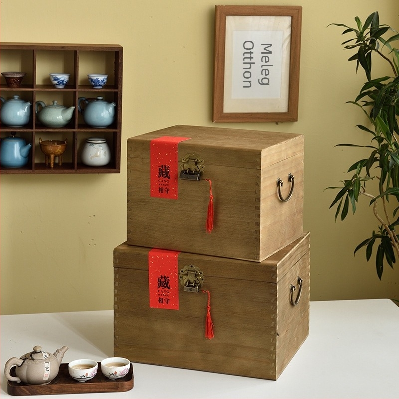 CD0410 Bambuszból készült tea tároló doboz, testreszabható logó nyomtatás, Pu-erh, fekete és fehér tea számára