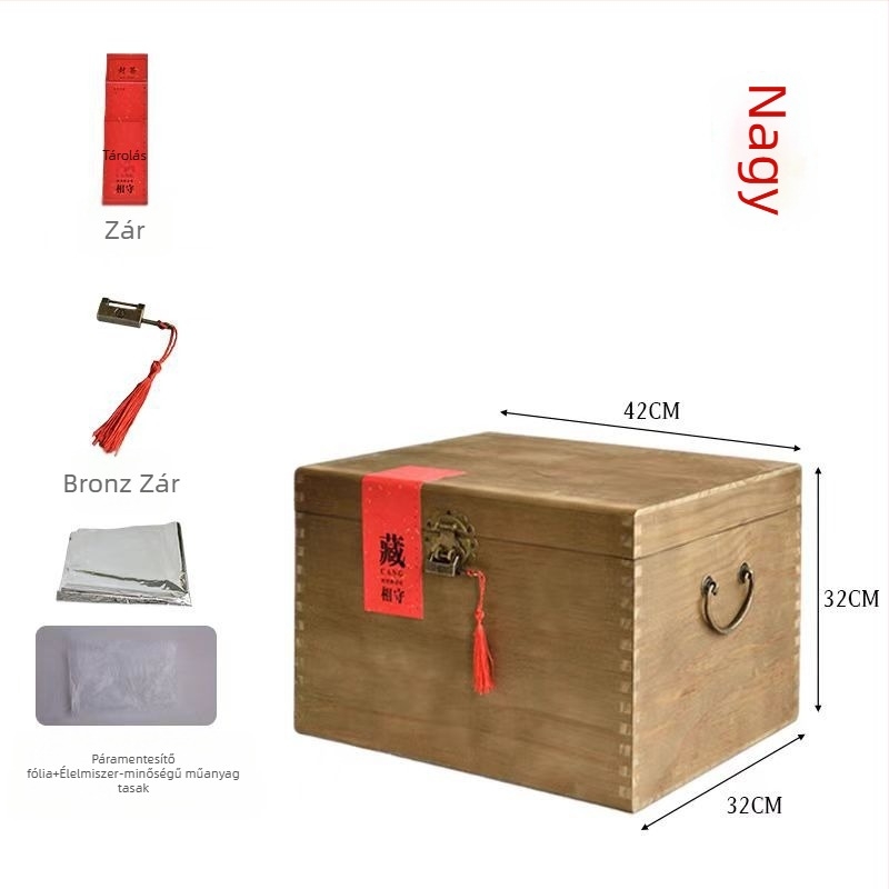 CD0410 Bambuszból készült tea tároló doboz, testreszabható logó nyomtatás, Pu-erh, fekete és fehér tea számára