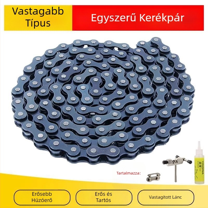 Gyerek kerékpárlánc hegyi, összecsukható és univerzális használatra – hajtólánc