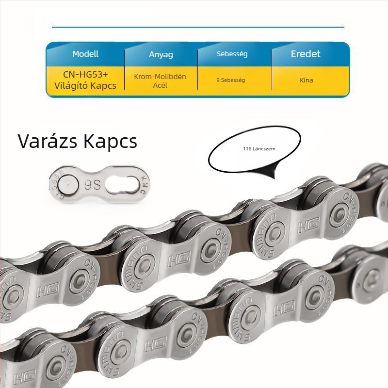 Gyerek kerékpárlánc hegyi, összecsukható és univerzális használatra – hajtólánc