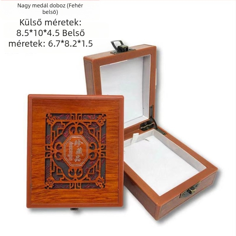 Karkötő bemutató doboz, mesterséges faanyagból, belső csomagolás, ajándékdoboz, ékszer csomagolás