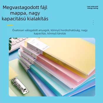 Yaxing PP mappa erős csiptetővel és lemezes rögzítéssel, matt vízálló felület, nyomtatás nélkül