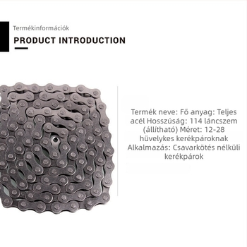 Kerékpár lánc babakocsihoz és terepkerékpárhoz, egysebességes, varázscsattal, 6789 szintű változó sebességű lánc