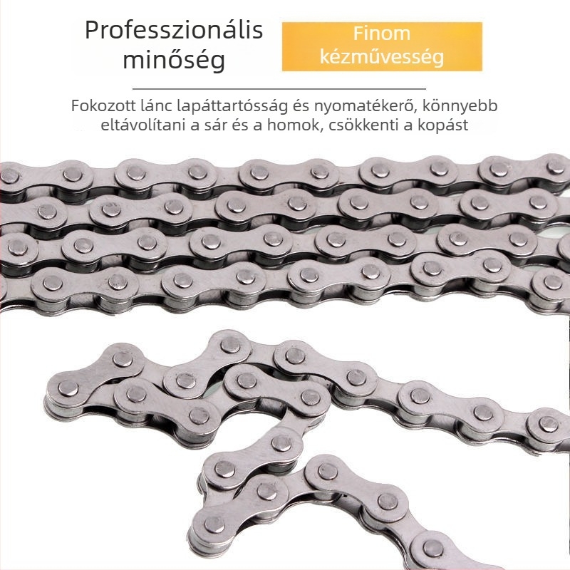 Kerékpár lánc babakocsihoz és terepkerékpárhoz, egysebességes, varázscsattal, 6789 szintű változó sebességű lánc