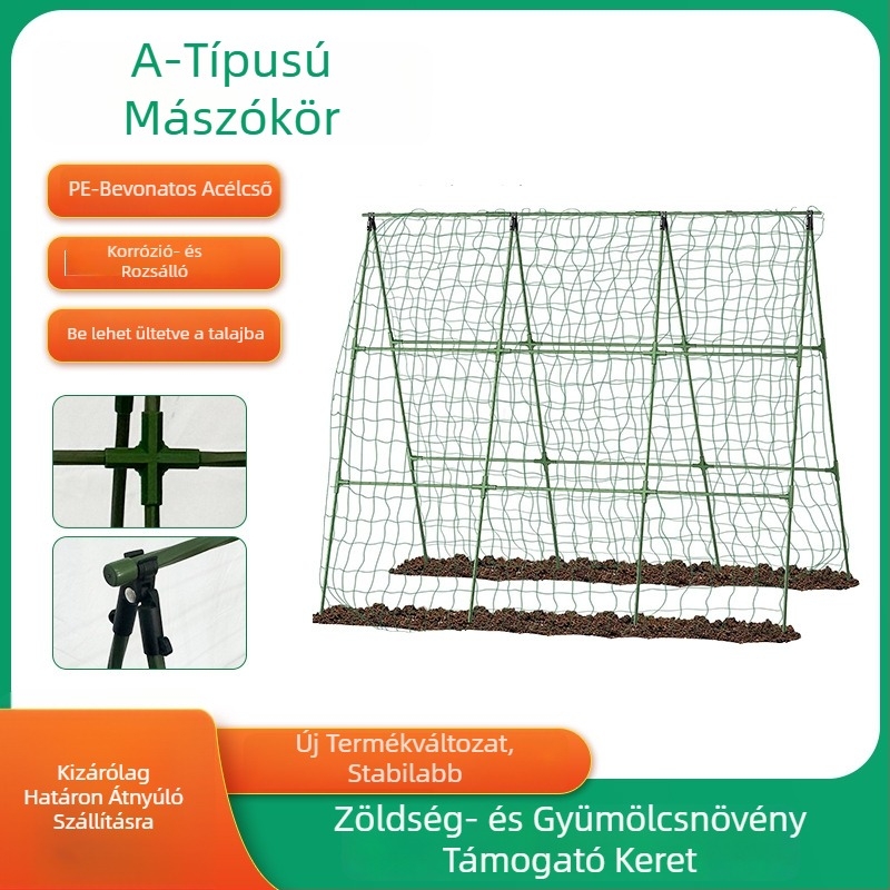 Brice PE kapaszkodó pergola növények támogatásához – A-típus konzol, alkalmas uborkára, paradicsomra és babra