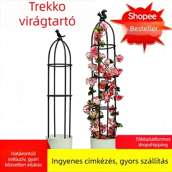 Balkonhoz való kapaszkodó keret és virágtartó állvány