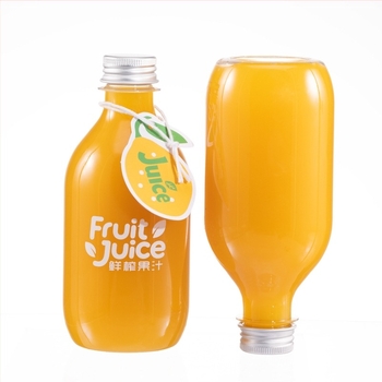 Egyszer használatos, átlátszó PET palack gyümölcs- és zöldségléhez, élelmiszer-minőségű, 350 ml