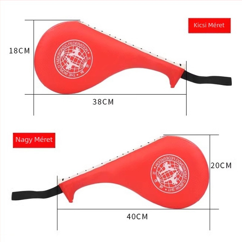 Taekwondo célpont — PU, csirke láb formájú, súly 0,3–0,35 kg, edzés több céllal (láb, kéz, törzs)