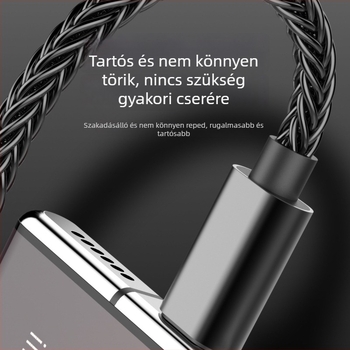 Type-C 3,5 mm-es átalakító kábel ezüstözött vezetékekkel, digitális dekódolás, teljesen kompatibil adapter