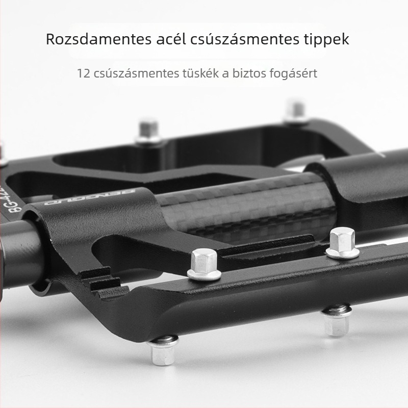 WOTI Bg-4223 Háromcsapágyas pedálok, szénszálas csővel, országúti és MTB kerékpárokhoz, alumínium ötvözet test
