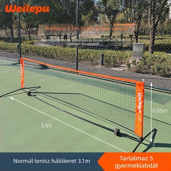 Gyerekeknek szánt hordozható szabványos teniszháló váz, összecsukható kültéri edzéshez — Odea/Oudier, polipropilén, termékkód 008, tenisz