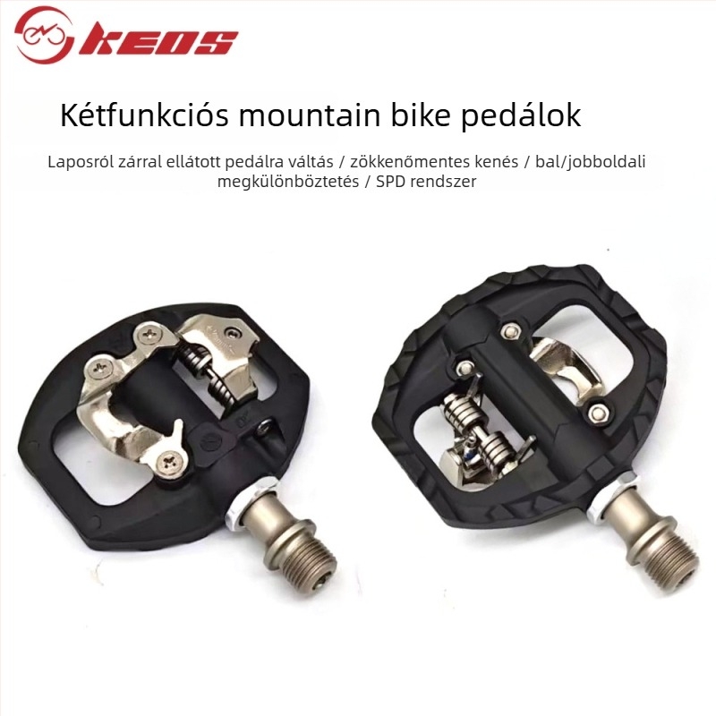KEOS M8100/M8020 Hegyi kerékpár SPD pedálok automatikus zárással, ultra könnyű DU csapágyakkal