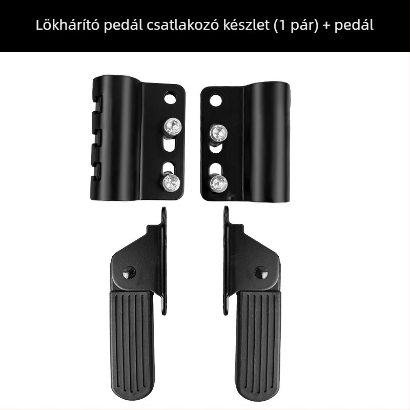 Elülső pedál gumírozott felülettel, sütőben lakkozott felülettel