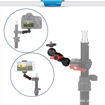 Asztali rögzítőkar – modell Pea pods + crab claws, alumíniumötvözet, maximális terhelhetőség 2 kg, tömeg 128 g