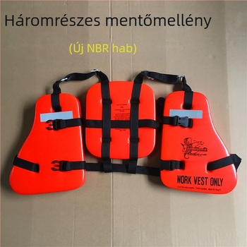 Háromrészes tengeri mentőmellény DRY-C/XL-100, Starlint, CCS tanúsítvánnyal, >74N felhajtóerő, GB/T32227-2015 megfelelés, horgászathoz