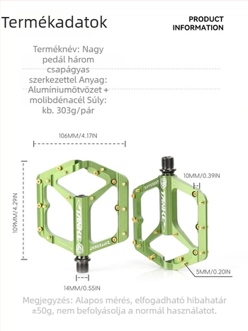 TANKE TP-53 CNC alumínium ötvözetű mountain bike pedálok