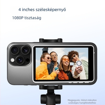 Szelfi képernyő — ABS+Szilikon+Mágneses szívóhatás; Bluetooth; Kompatibilis iOS 9.0+ / Android 2.0+ / HarmonyOS 3.0+ / MagicOS; Egyedi logó nyomtatás