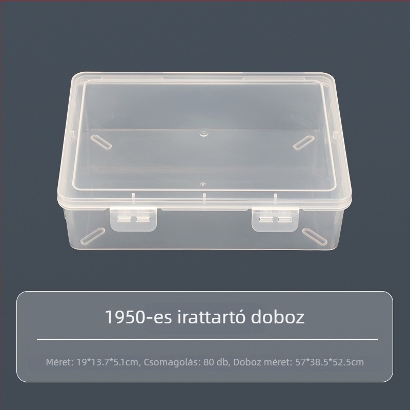 Írószer tároló doboz, átlátszó PP műanyag, modell 1950-3350, a rendszerezéshez