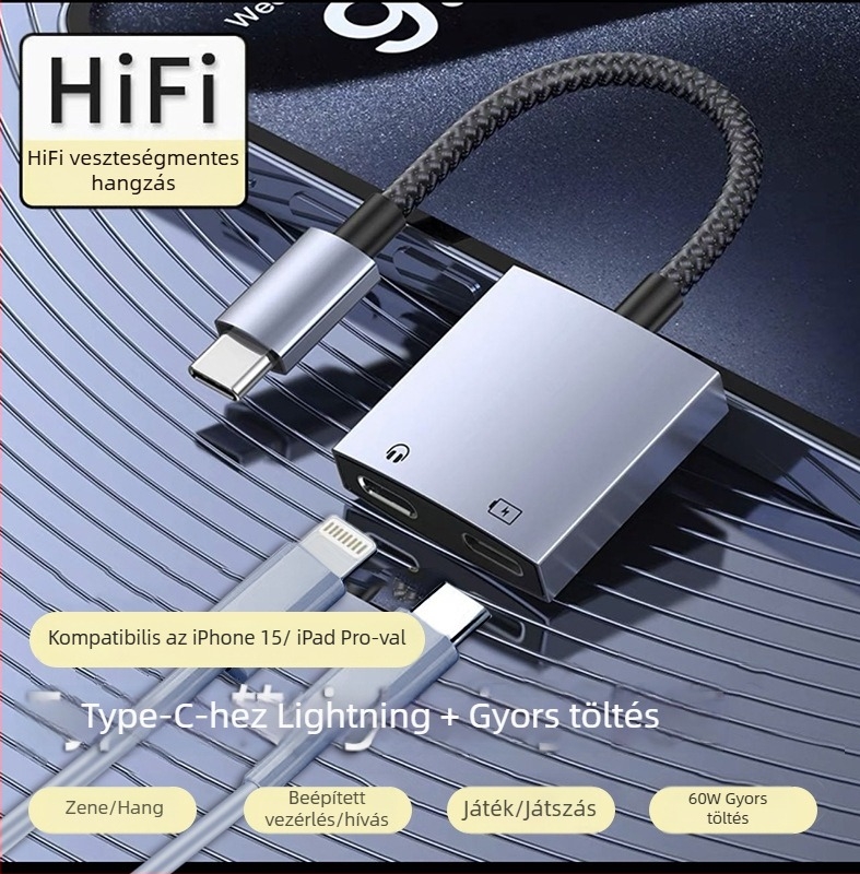 Hengweiyi Type-C adapter, modell 160-161, kompatibilis a 15-ös sorozatú eszközökkel USB-C interfész használatával