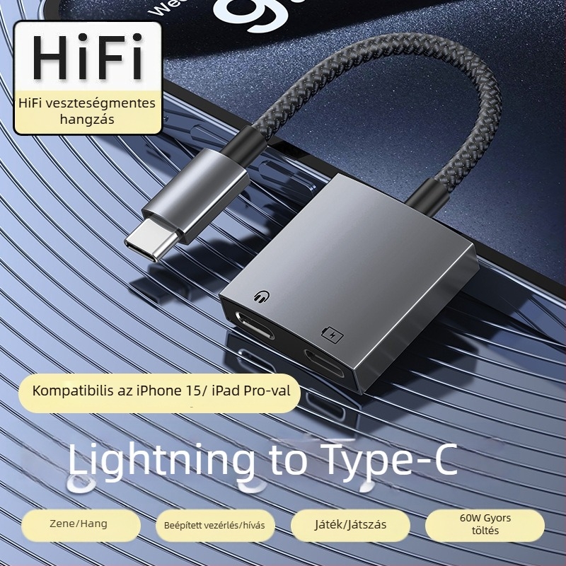 Hengweiyi Type-C adapter, modell 160-161, kompatibilis a 15-ös sorozatú eszközökkel USB-C interfész használatával