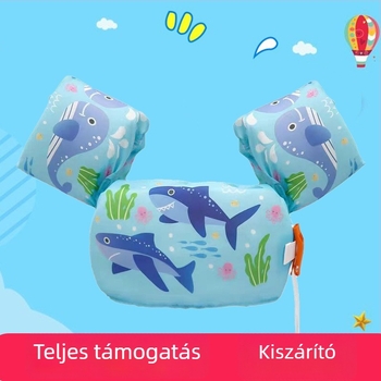 Gyerekeknek készült habos úszó mellény, karos ujjakkal – poliészter anyag