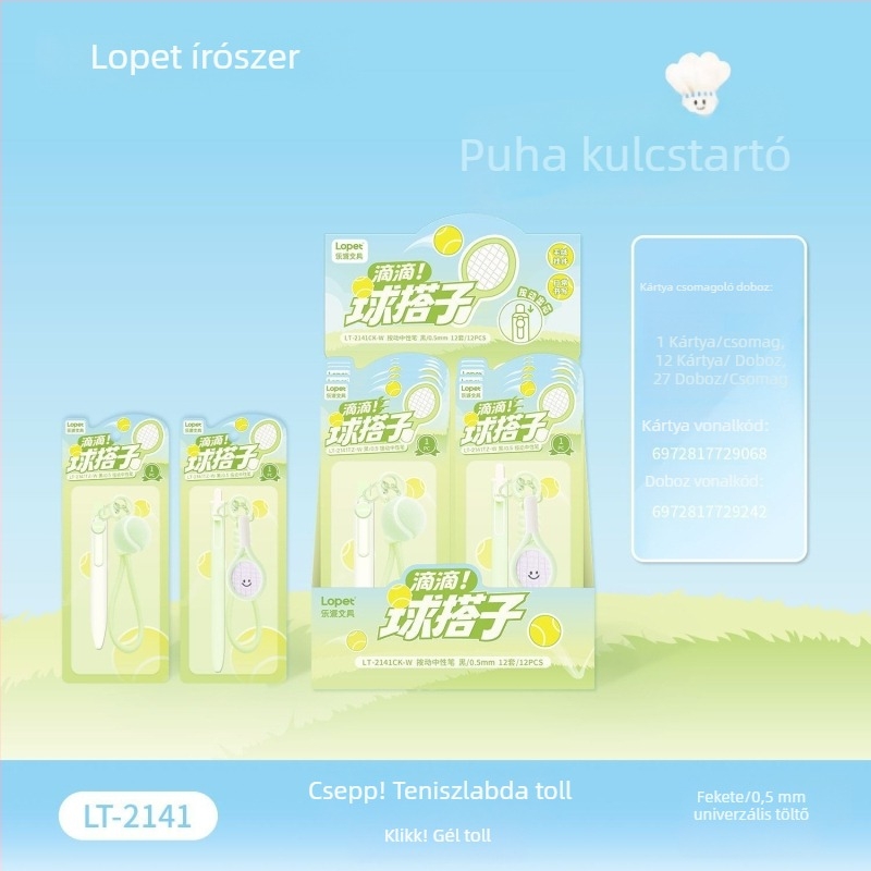 Gél toll Lepai Didi Ball Match ST csúccsal, műanyag test, nyomógombos mechanizmus