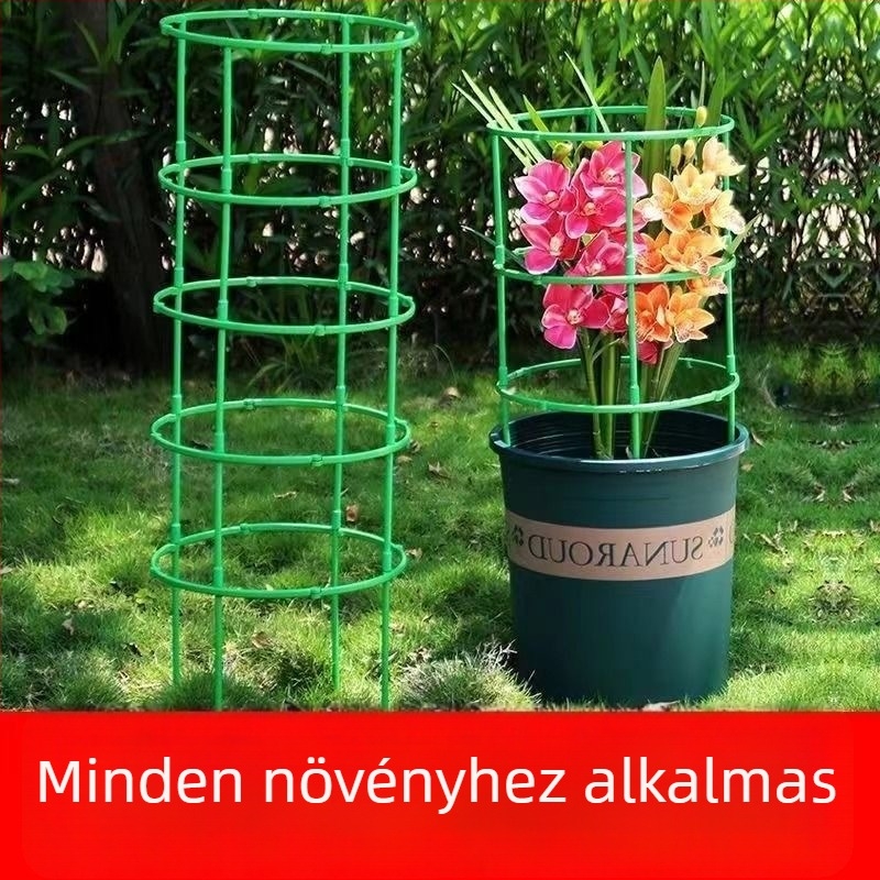 Kertészeti díszítő elem - Műanyag futónövény-tartó virágtartó állvány beltéri használatra, erős és tartós, moduláris kialakítás