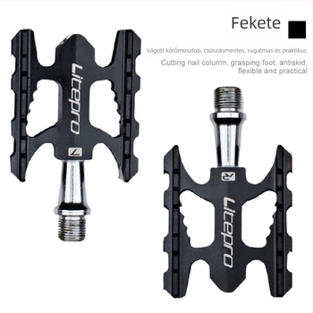 Litepro LP bearing pedál – alumíniumötvözet összecsukható kerékpár pedál, DU csapágy, kompatibilis összecsukható, hegyi és országúti kerékpárokhoz
