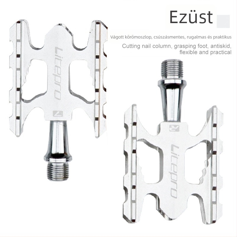 Litepro LP bearing pedál – alumíniumötvözet összecsukható kerékpár pedál, DU csapágy, kompatibilis összecsukható, hegyi és országúti kerékpárokhoz
