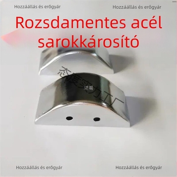 Ágy sarkvédő rozsdamentes acélból, krómozott fényes felülettel, testreszabható – Caisi