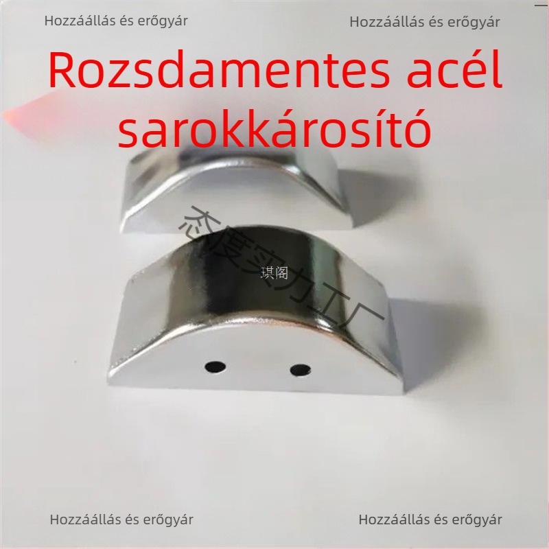 Ágy sarkvédő rozsdamentes acélból, krómozott fényes felülettel, testreszabható – Caisi