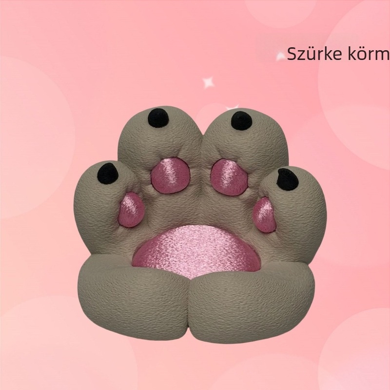 3D-nyomtatott telefon-tartó macska tappancs formával, asztali és éjjeliszekrényen használható, tartós műanyagból